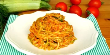 Enfes Kabak Spagetti Tarifi Sebze Yemekleri